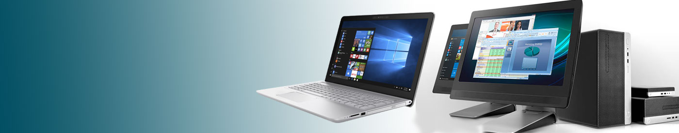 HP laptop and desktop